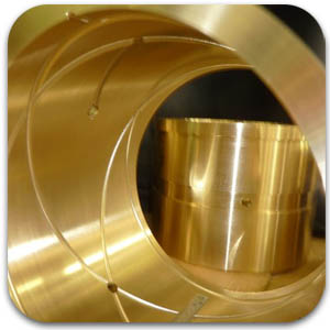 Custom Machined Bronze Part For Lubrication