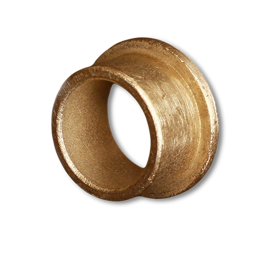 Sintered bronze flanged bushing - SAE 841 oil-impregnated self-lubricating bushing with integral flange