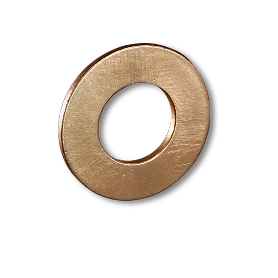 Sintered bronze thrust washer - SAE 841 oil-impregnated self-lubricating flat washer for axial loads